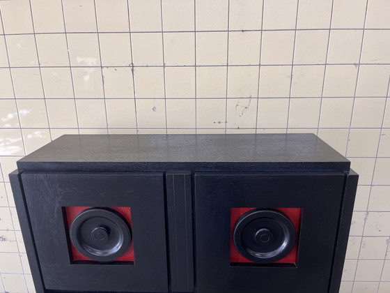 Vintage Brutalistische Kast – Kasten, Wood (photo 4 of 9)