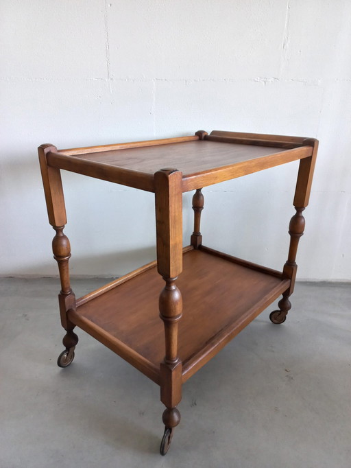 Vintage Wooden Serving Cart/Trolly