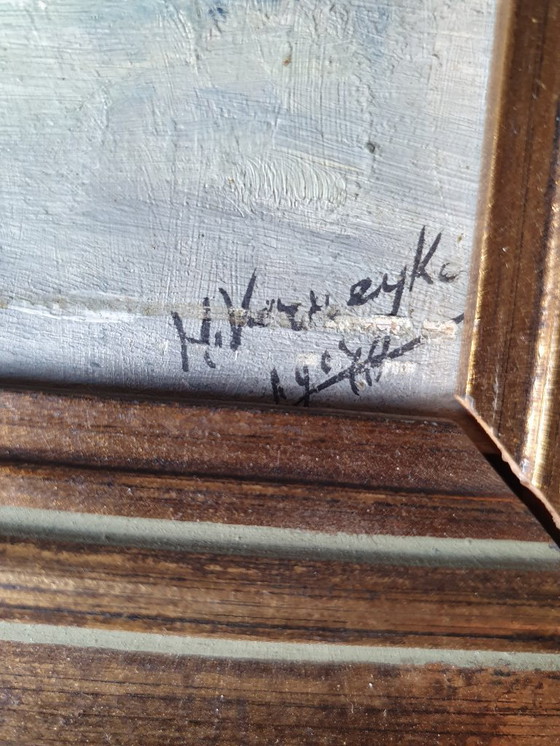 Image 1 of Deux peintures marines H. Verreyken 1907