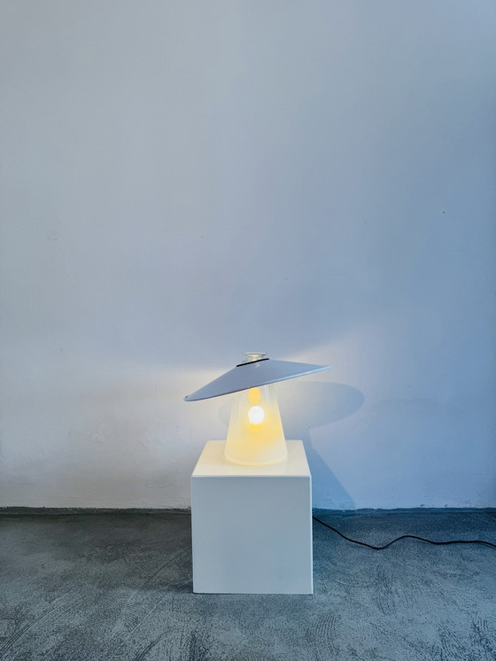 Image 1 of LAMPE DE TABLE ALFIERE PAR DE PAS, D'URBINO ET LOMAZZI POUR STILNOVO, ITALIE, 1981