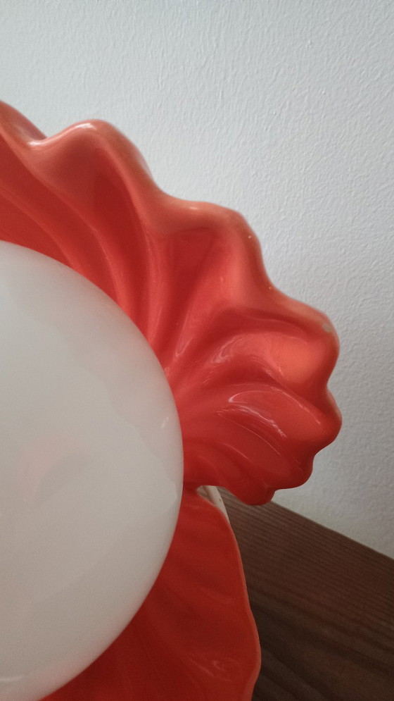 Image 1 of schelplamp uit de jaren 70