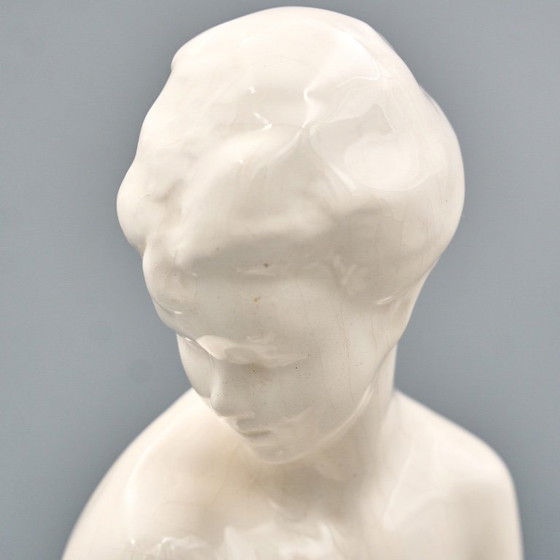 Ceramic Woman Figure, Jihokera Bechyně, 1986, Czechoslovakia – Sculpture (photo 14 of 19)