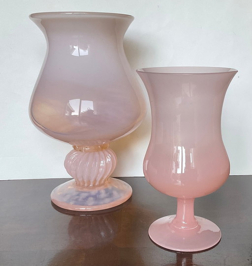 Vase (2) - Verre opalin