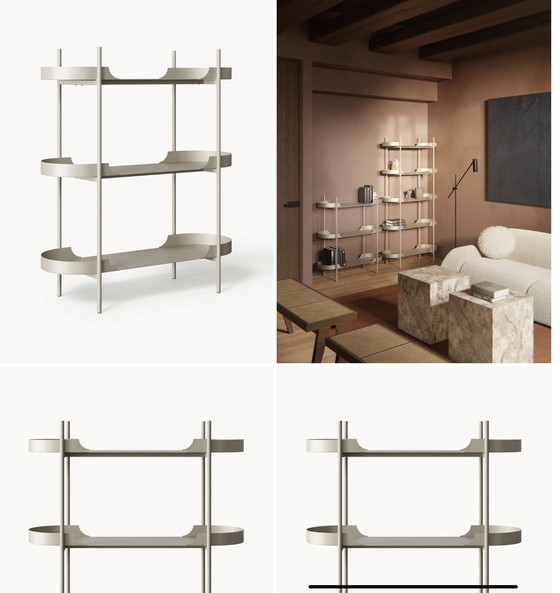 Image 1 of Tavolino laterale Japandi/stile retrò