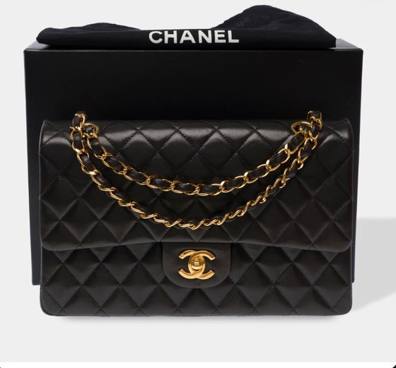 Image 1 of Sac CHANEL Timeless/Classique en Cuir Noir - 103573
