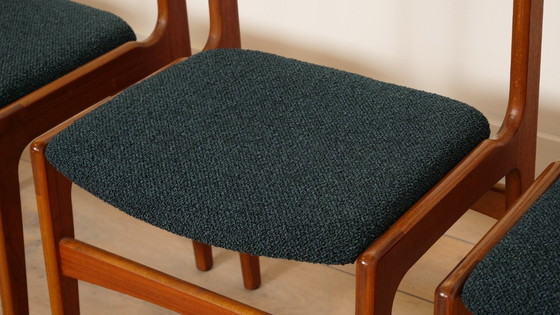 Image 1 of Set van 4 eetkamerstoelen | Vintage | Opnieuw gestoffeerd