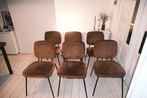 House doctor stoelen roestbruin 