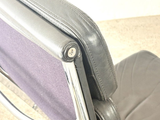 Fauteuil EA 222 Aluminium Group de Charles et Ray Eames, années 1980 – Vitra, Leather (photo 12 of 18)