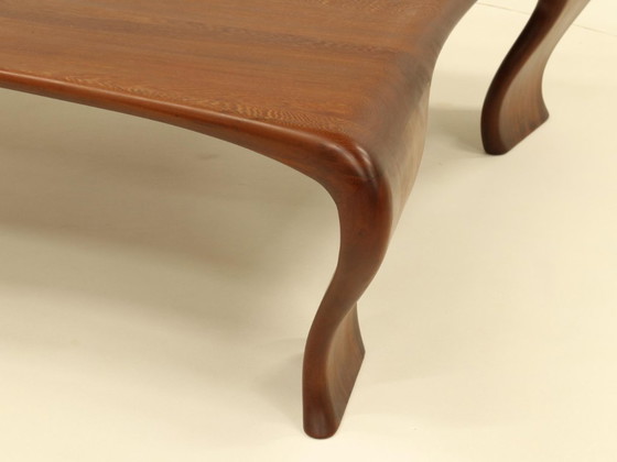 Image 1 of Organic Coffee Table in Solid Iroko by Marc Van Rampelberg