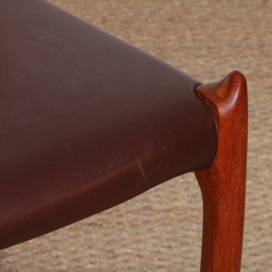 Image 1 of Set of 6 teak chairs by Niels Otto Moller, model 78, 1960