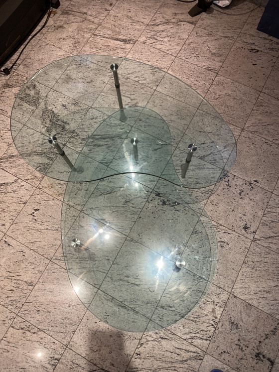 Image 1 of Pair of “Ambo” coffee tables by Enzo Mari for Zanotta