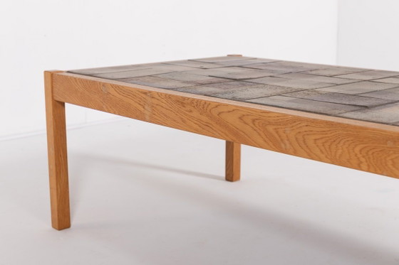 Image 1 of Danish Modern Ceramic Top Coffee Table from Sallingboe
