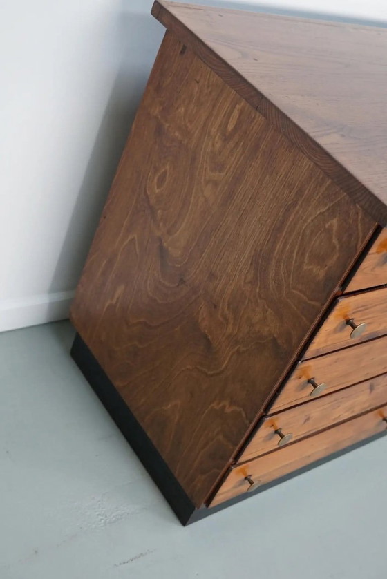 Image 1 of Alter deutscher Apothekerschrank aus Kiefer und Eiche, 1950er Jahre