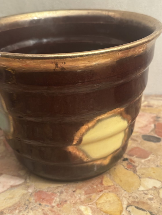 Image 1 of Vintage keramische plantenpot / Vintage keramische plantenpot