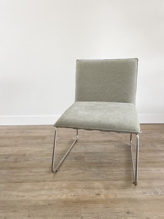 Image 1 of Sillón retapizado | chenilla verde | incluye cojín