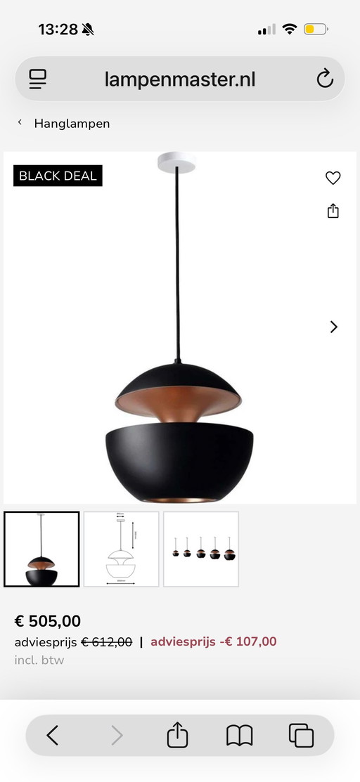 Lampe Here Comes The Sun de Nieuwe DCW Éditions