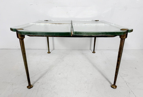 Image 1 of Brutalist side table/coffee table from the 1980s by Lothar Klute, Germany.