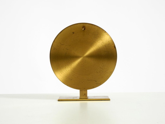 Zeldzame originele ronde messing tafelklok uit de jaren 60 van Schatz Duitsland – Klokken, Brass (photo 15 of 20)