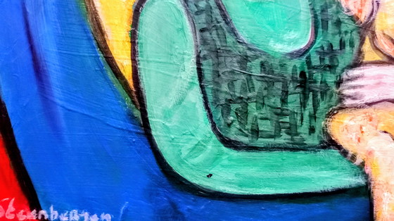 Image 1 of T.van Steenbergen "Labradoodlepup" nieuw 40 x 50 cm 