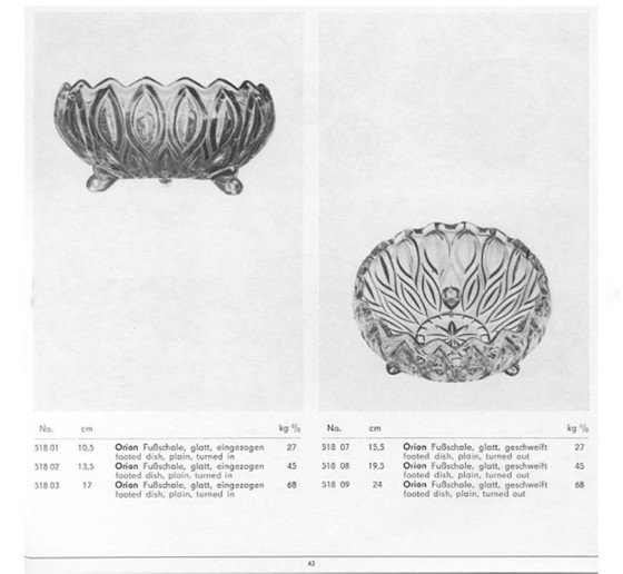 Image 1 of Lausitzer Glaswerke - ART DECO Bowl “Oreon”