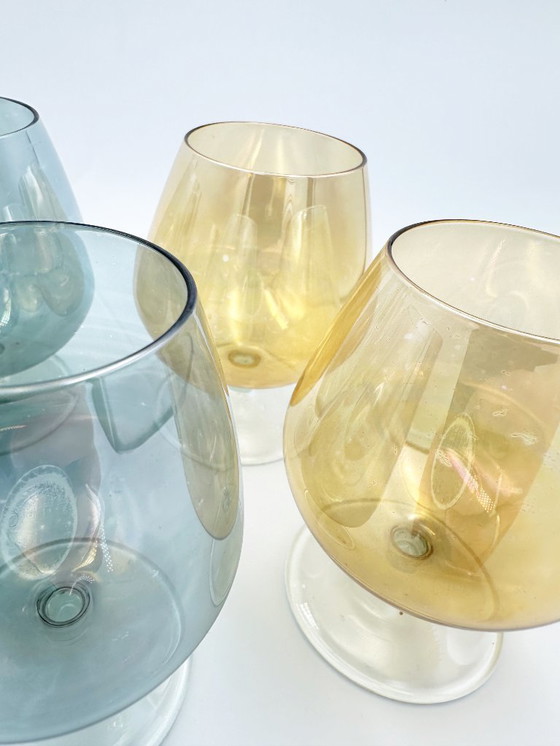 Image 1 of Bicchieri da liquore pastello anni '50 x 6