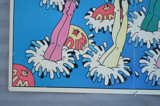 Jaren 70 Bob Lawrie voor Dim Franse Pop Art Mode Reclame Poster – Paper, Mid Century Modern (photo 4 of 8)