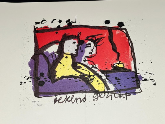 Image 1 of Serigrafia di Herman Brood "Volto familiare"