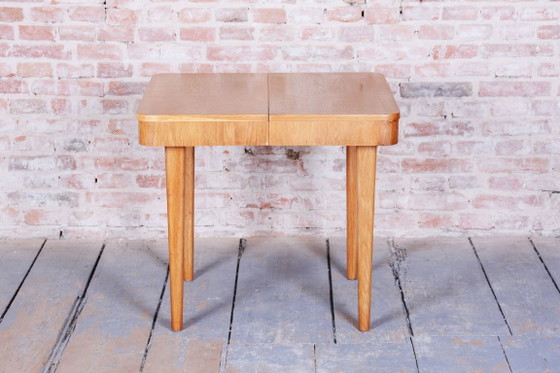 Extendable Art Deco Dining Table, by Jindřich Halabala, UP Závody, Czech, 1940s – Wood (photo 12 of 21)