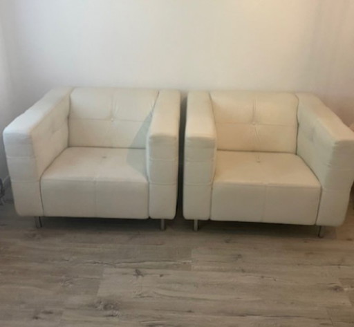 2 fauteuils Gelderland 6111 - cuir - ensemble unique