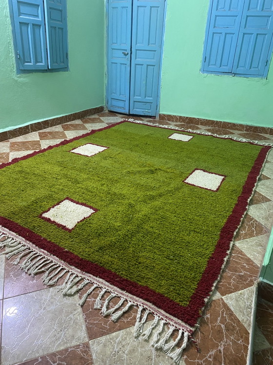 Tappeto berbero marocchino tradizionale in lana 220/300cm, Tappeti, Crema (foto 2 di 7)