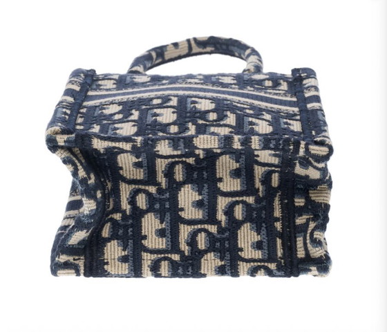 Image 1 of Sac DIOR Book Tote en Toile Bleu Marine - 101647 Prix soldé