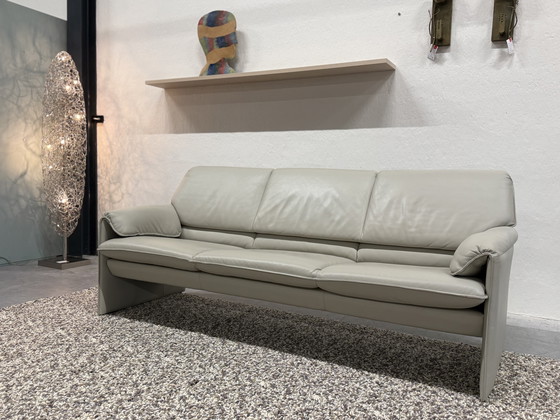 Image 1 of Leolux Bora Beta Sofa 3 Seater with Ottoman Wapiti Chuchubi Leather