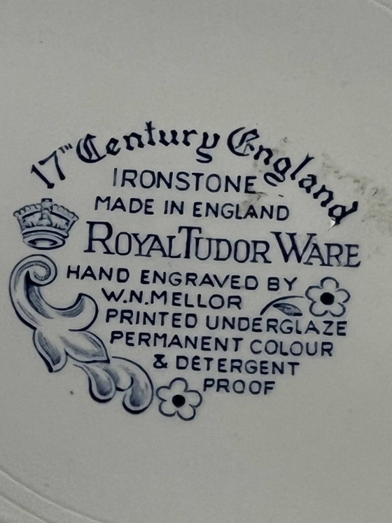 Paire d'assiettes Royal Tudor Ware. Angleterre. – Accessoires de table, Porcelain (photo 4 of 5)