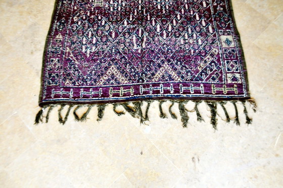 Image 1 of Tapis marocain vintage Beni M'Guild violet - 280 x 160 cm