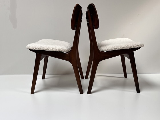 Image 1 of 4 chaises de salle à manger vintage en teck