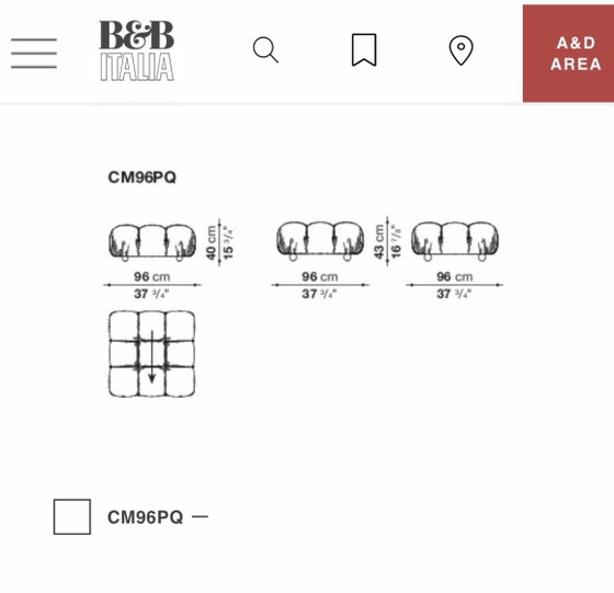 B&B Italia Camaleonda 14-piece modular corner sofa – Modular sofas, Textile (photo 11 of 12)
