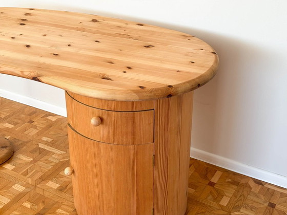 Image 1 of Kidney-shaped design desk by C. F. Christensen Silkeborg, Denmark 1970