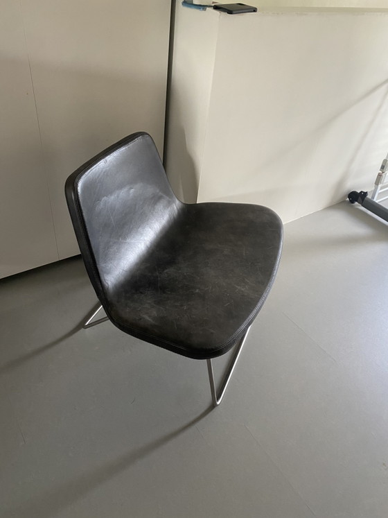 Hay Ray Lounge Sessel Schwarzes Leder – Leather (photo 2 of 5)