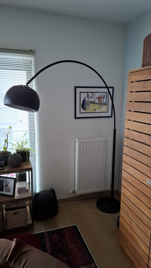 Metal bow black floor lamp from 'Zuiver' 1st edition.