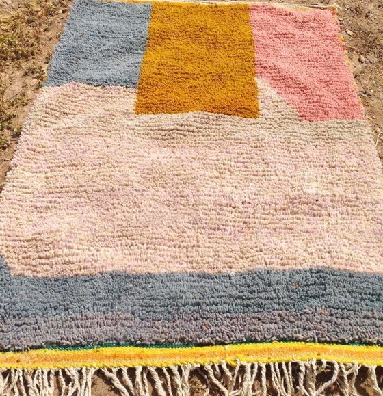 Tapis en laine naturelle tissé main a motifs colorés 140/260 cm – Alberto Bazzani, Wool (photo 5 of 8)