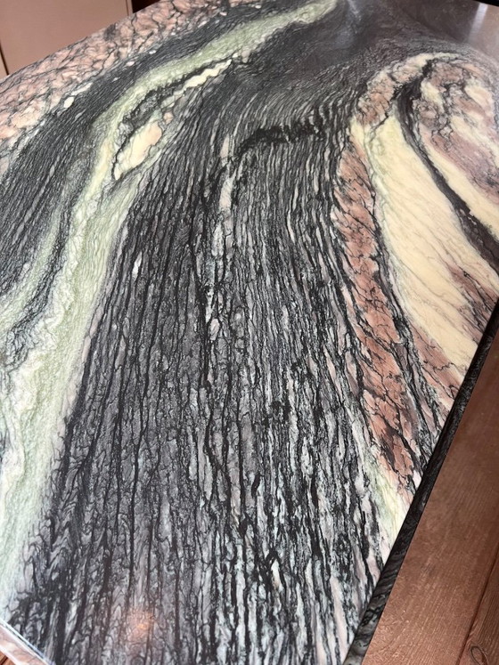 Image 1 of Exclusive vintage coffee table in Cipollino Ondulato Marble