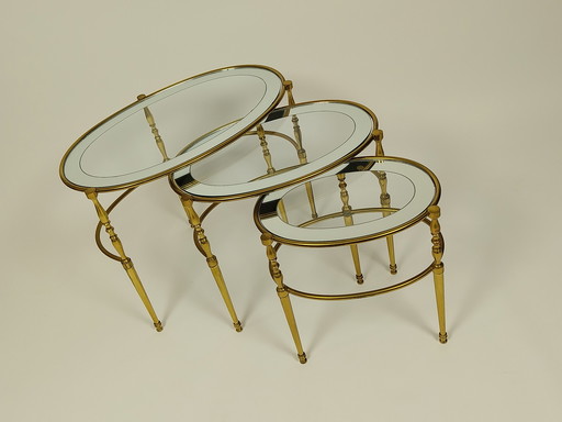 Tables gigognes Vintage Hollywood Regency