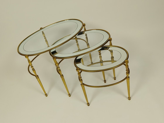 Image 1 of Tables gigognes Vintage Hollywood Regency