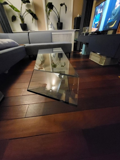 Glass coffee table by Karim Rashid