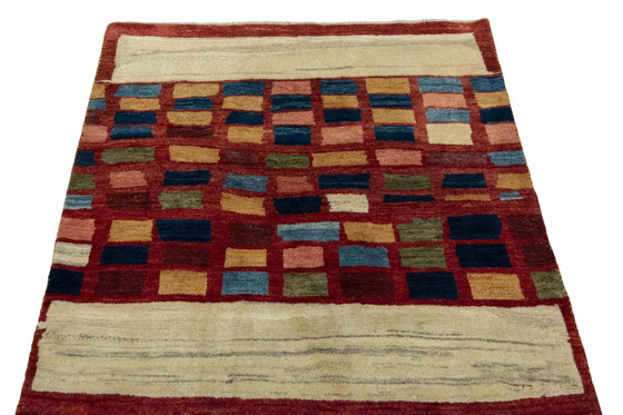 Image 1 of Tapis Gabbeh nomade noué à la main - 117 X 105 cm