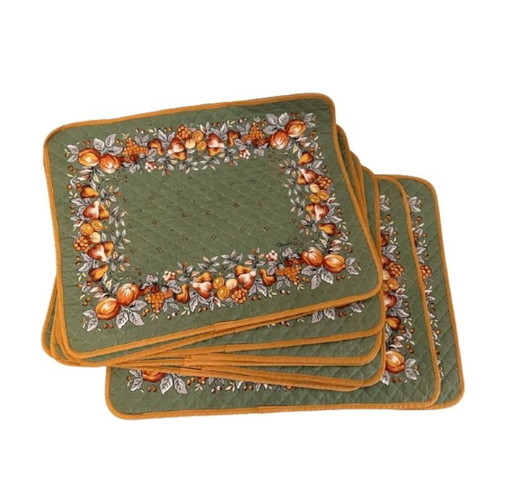 16 serviettes et 8 sets de tables Les Olivades