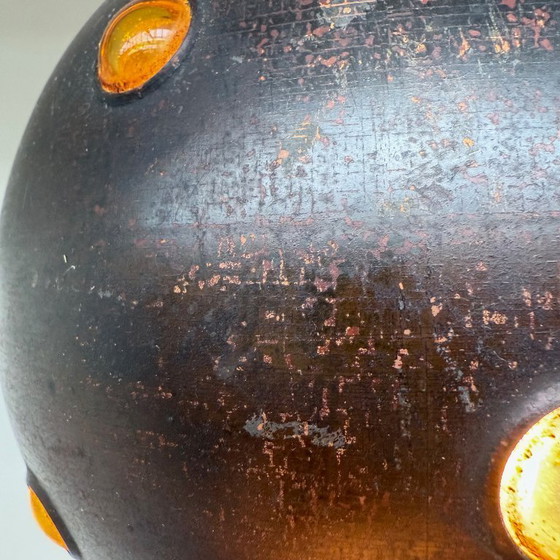 Image 1 of Hanglamp Bol Brutalistisch Jaren 60