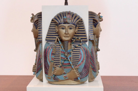 Esclusiva Lampada da tavolo Faraone Tutankhamon, Lampade da tavolo, Dorato (foto 2 di 11)