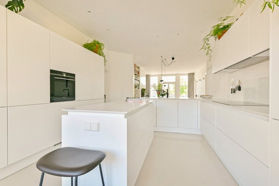 Image 1 of 4x Sgabello da bar Muuto Fiber Tube 65 cm in pelle nera