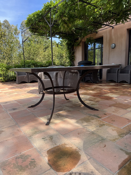 Image 1 of Bespoke Tiled Table - St Tropez